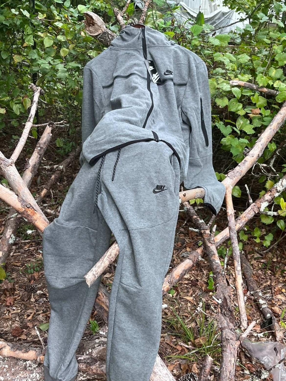 Nike Unisex Grey Fleece Jogger Jumpsuit